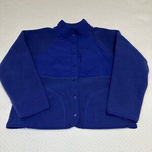 Gap Fit Women's Vibrant Fleece Snap Jacket Sz M